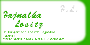 hajnalka lositz business card